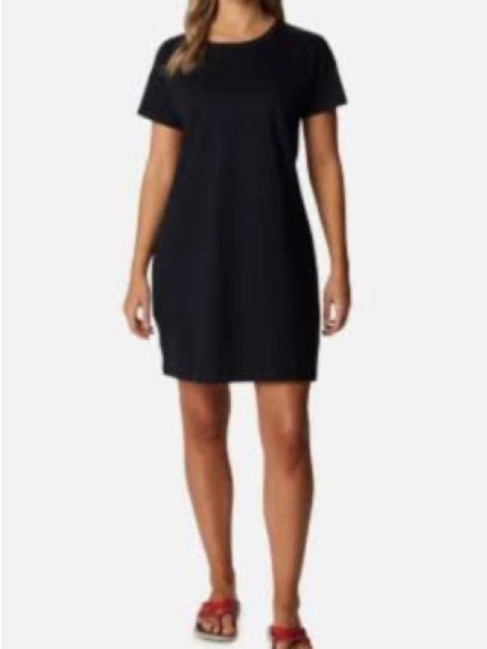 NWT! COLUMBIA Black PARK Tee Shirt Classic Cotton Dress Size XSmall